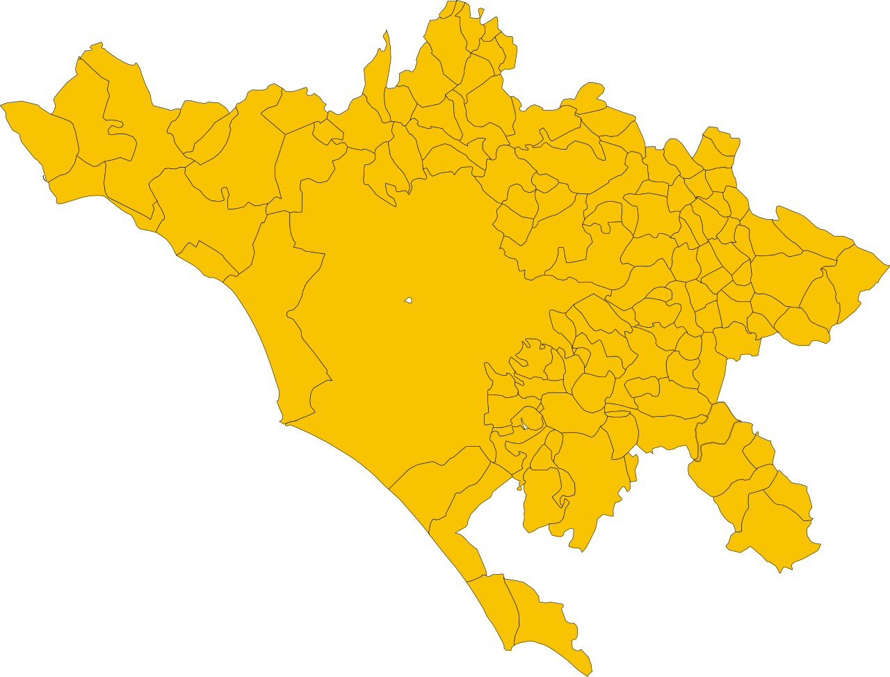 La mappa della Provincia di Roma